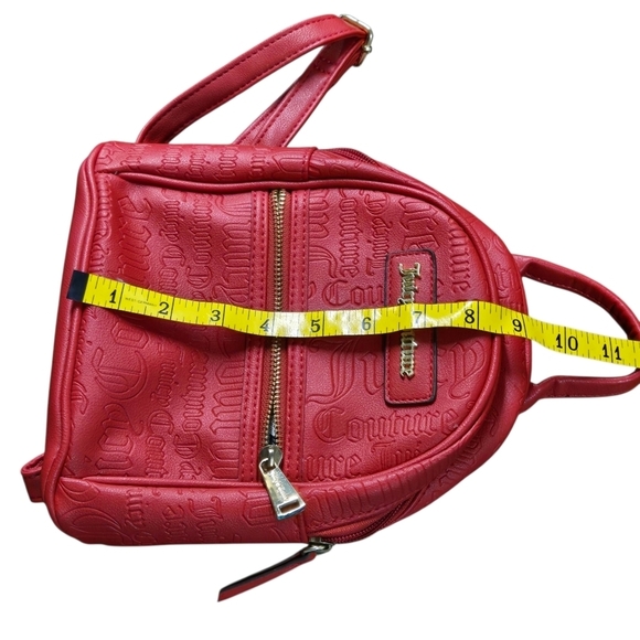 Juicy Couture Mini Backpack Lipstick Red Faux Leather Classic Fun Collectible main image 9